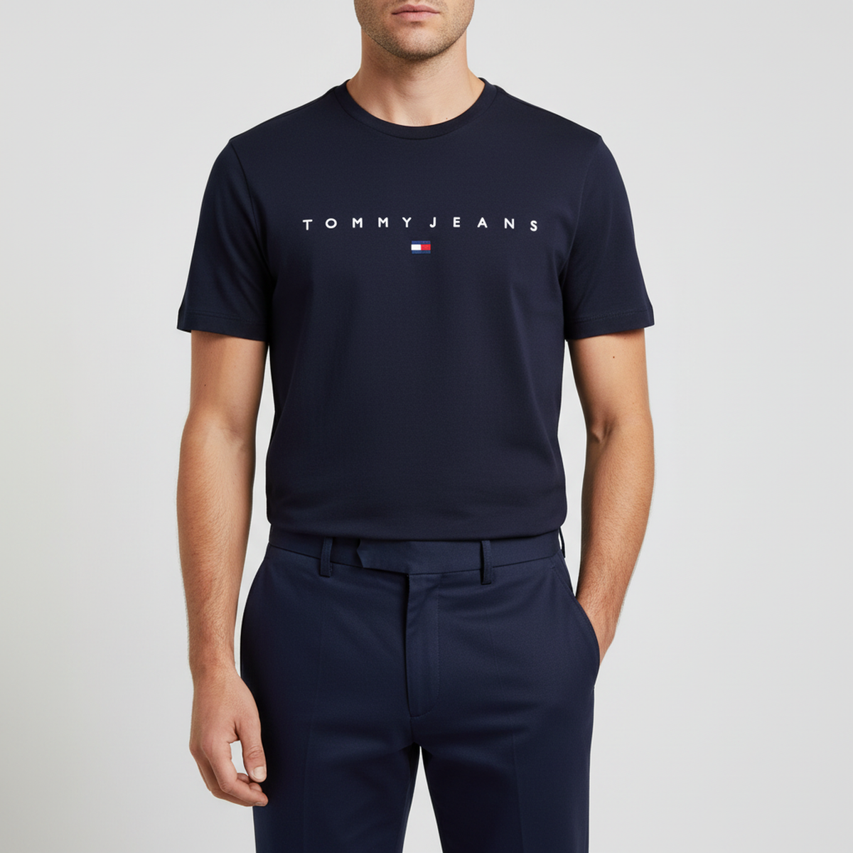 TOMMY HILFIGER T-Shirts Kurzarm Baumwolle TOMMY JEANS DM0DM20744-BLC1G Navy