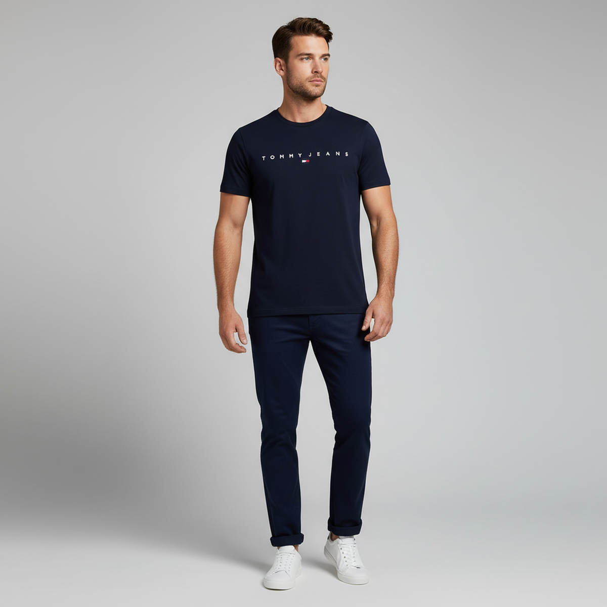 TOMMY HILFIGER T-Shirts Kurzarm Baumwolle TOMMY JEANS DM0DM20744-BLC1G Navy