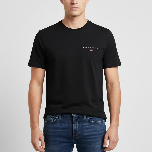 TOMMY HILFIGER T-Shirts Baumwolle TOMMY JEANS DM0DM21780-NEBDS Schwarz