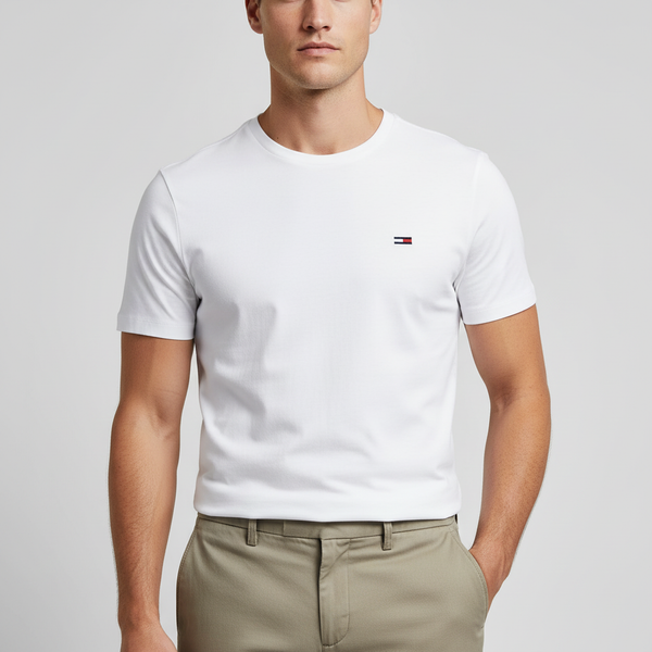TOMMY HILFIGER T-Shirts Kurzarm Baumwolle TOMMY JEANS DM0DM04411-C44F782 Weiß