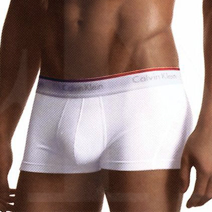 Calvin Klein Tech Active Boxershorts Weiss mit Rot U2723A 100